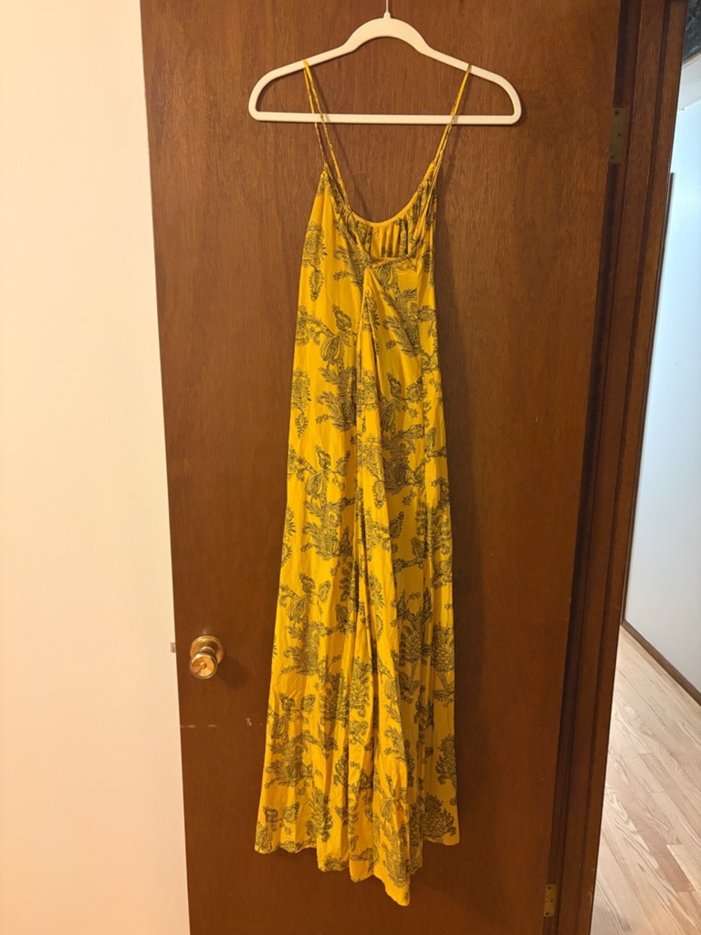 NWOT Madewell Silk U-Neck Crossback Maxi Dress in Paisley - Picture 7 of 10